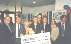 Donations to Cancer Research Wales