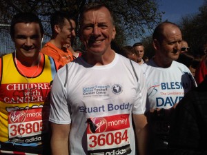 Stuart Boddy at the start line